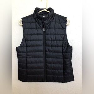 LOFT Dark Gray Quilted Vest